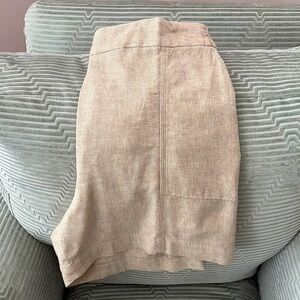 Lane Bryant Tan Shorts w/Elastic Waistband. Deep Front Pockets. Size 14/16
